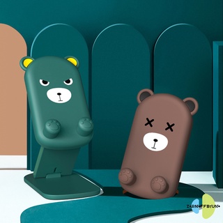 Suporte móvel de mesa para tablet universal, urso dobrável e ajustável
