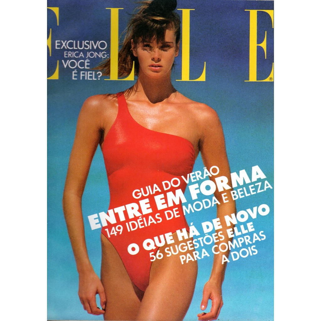 [ITEM DE COLECIONADOR] [RARIDADE] Revista Elle – Elle Mac Pherson – Ano I – Número 6 – Outubro 1988
