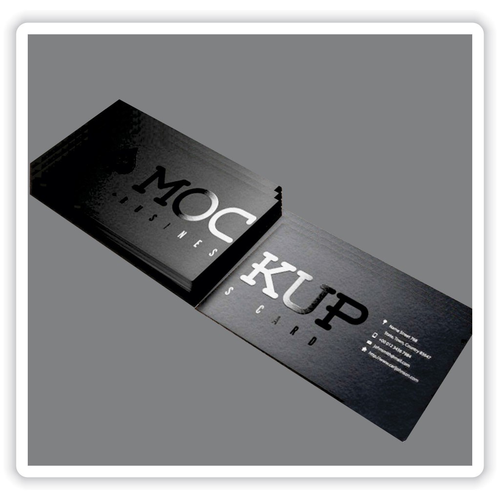 Cartão de Visita Laminação Fosca com Verniz Localizado Frente e Verso com Sua Arte em Oferta na Shopee