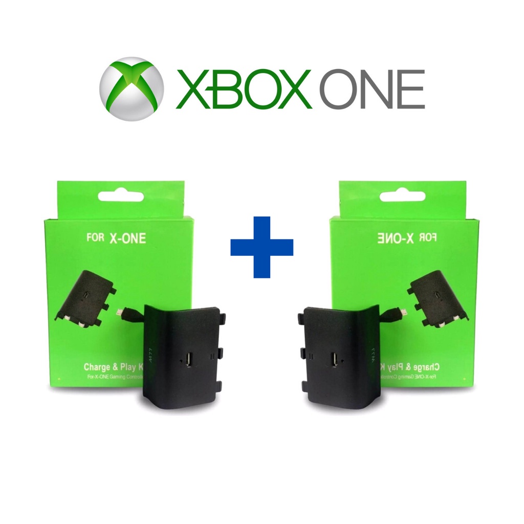 Kit 2 Bateria para Controle Xbox One Recarregável + cabo Usb Bateria Xbox One Fat Nova