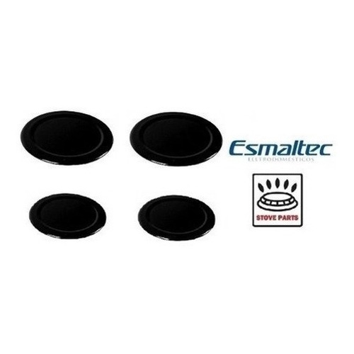 Kit Espalhador Tampa Peças Fogão Esmaltec Jade / Atlas Monaco - 4 Bocas