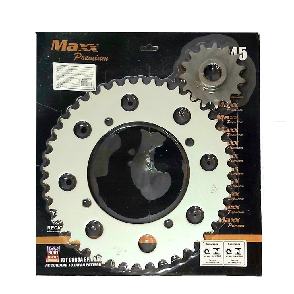 Kit Coroa E Pinhão Yamaha Xt600 Maxx Aço 1045 em Oferta na Shopee