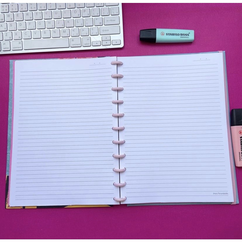 Bloco de folhas para cadernos de discos ou caderno inteligente grande 11 furos Shopee Brasil