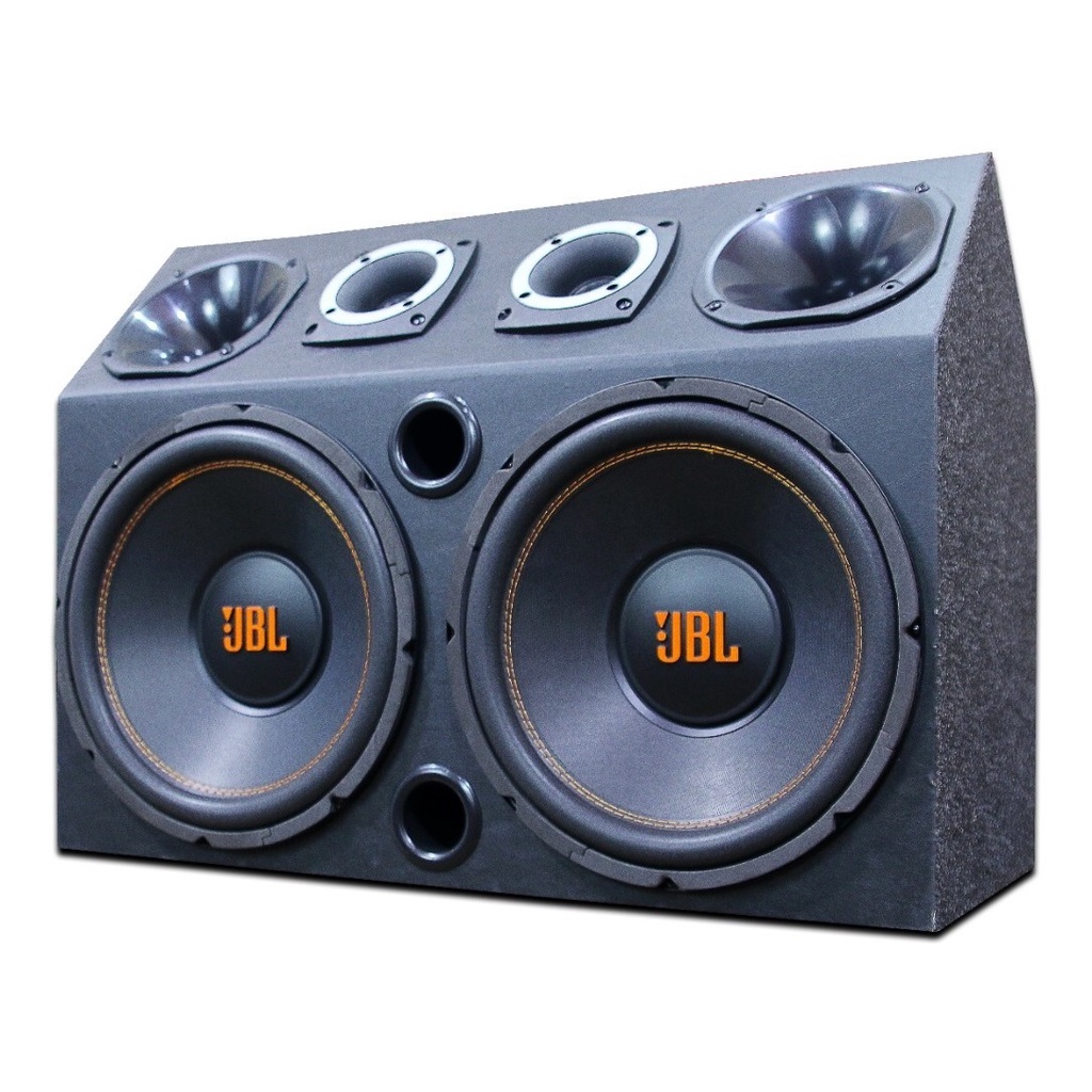Caixa Trio Dupla Dutada Falante 12 + 2 Cornetas 2 Tweeters em Oferta na Shopee