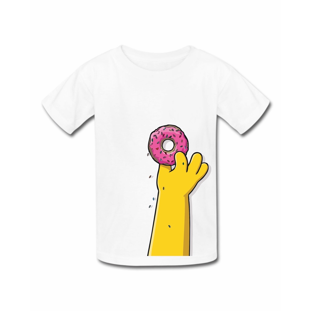 Roupa Infantil Camisa Camiseta Menino Menina Bart Simpsons Rosca Rosquinha Hommer Homer Lisa 6361