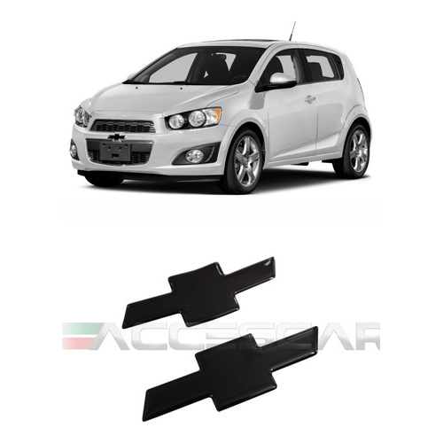 Gravata Chevrolet Resinada Black Piano Sonic Hatch