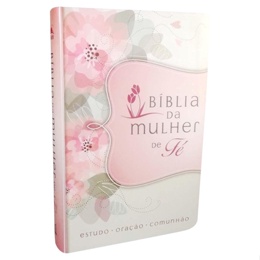 Bíblia da Mulher de Fé | NVI | Letra Normal | Couro Soft | Flores