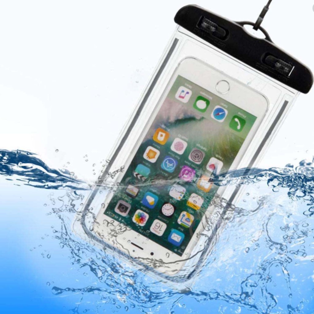 Capa Bolsa A Prova Dágua Impermeável Universal Para Celular Moto Chuva ...