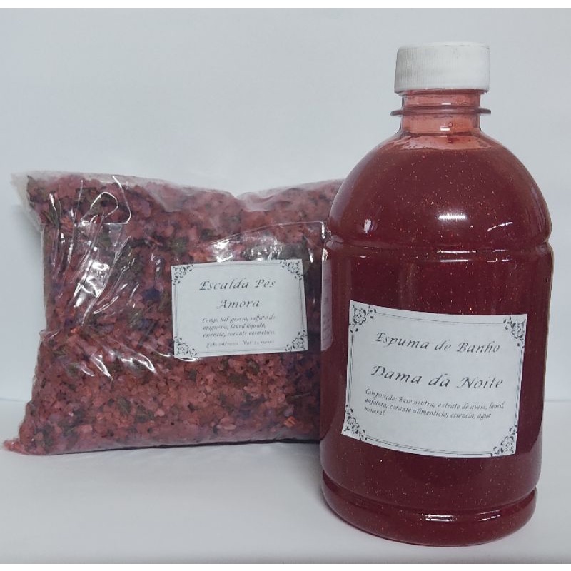 kit 500gr de Sais + 250ml Banho de Espuma + Brinde em Oferta na Shopee