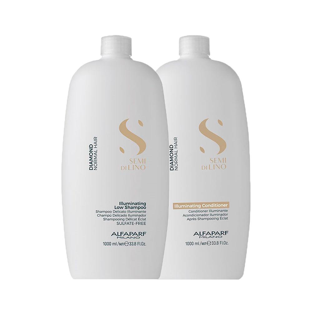 Kit Alfaparf SDL Diamond - Sh 1000ml + Cond 1000ml - Beauty