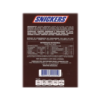 Chocolate Snickers Caixa Com 20 Un De 45 Gr | Shopee Brasil