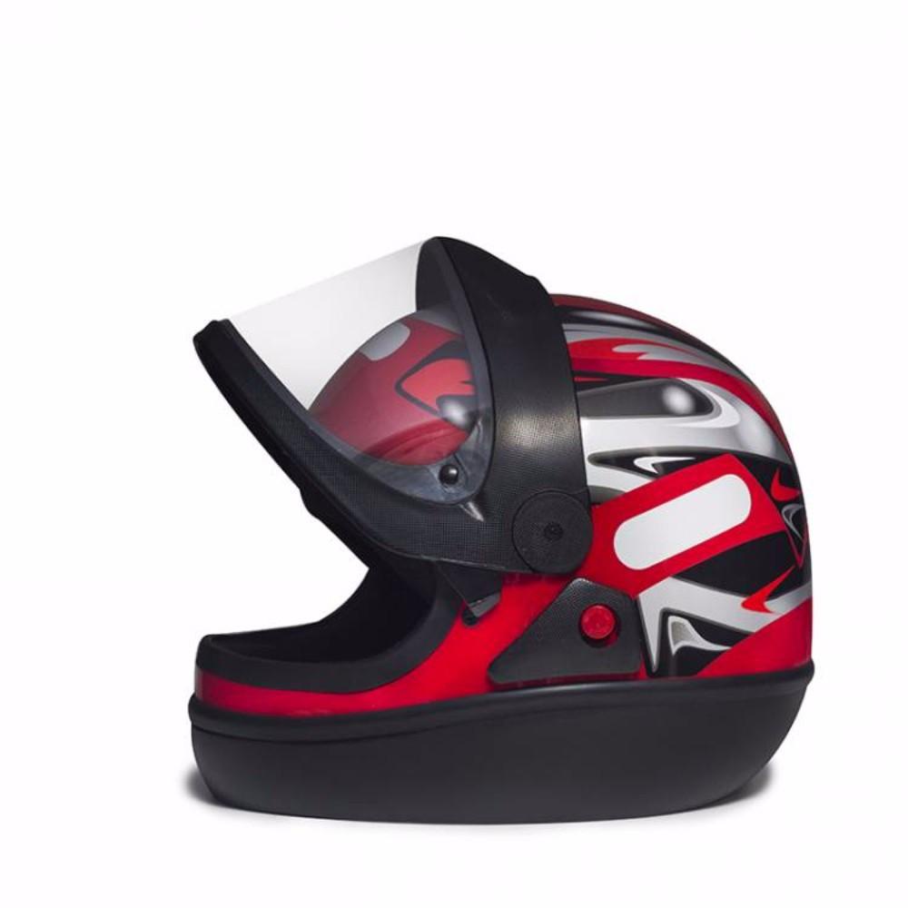 Capacete para moto integral San Marino vermelho tamanho 56