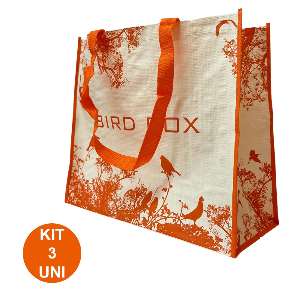 Bolsa Ecobag Ecologica Reutilizavel Sacola de Ombro Dobravel Retornavel Mercado Compras  Kit 3 Uni