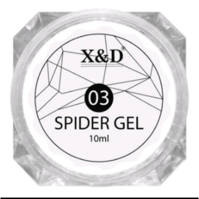 spider gel cor branco 10ml original+brinde X&D produtos para unhas em gel e decoração