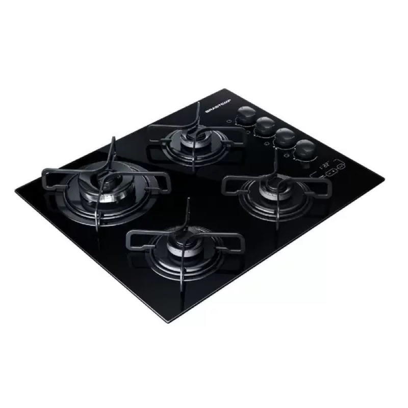 Cooktop 4 bocas Brastemp com duplachama e timer touch BDT62AE Shopee Brasil