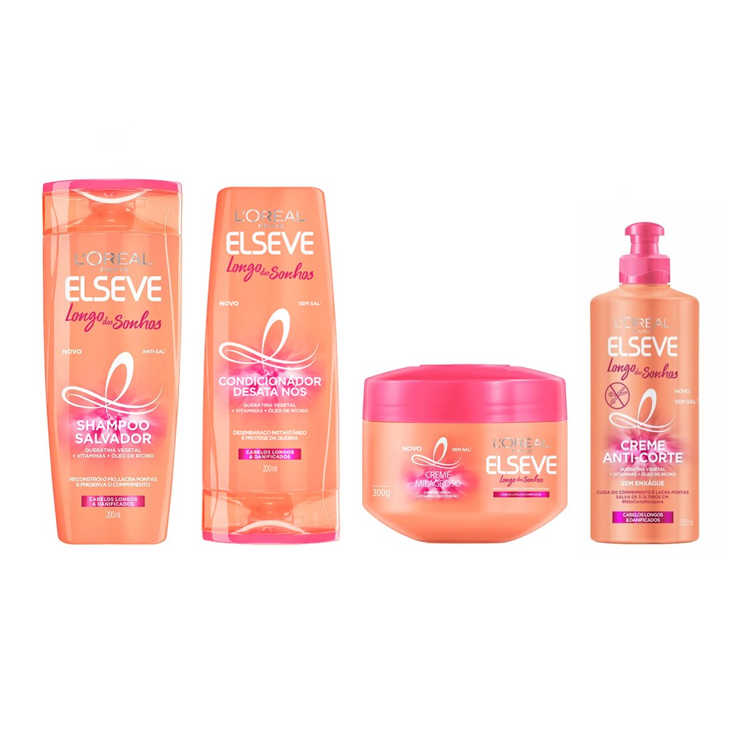 Kit Completo Longo dos Sonhos 4 Itens em Oferta na Shopee