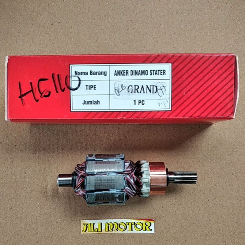 Armadura Dinâmica starter gran supra x fit Novo revo 100cc original MAX1