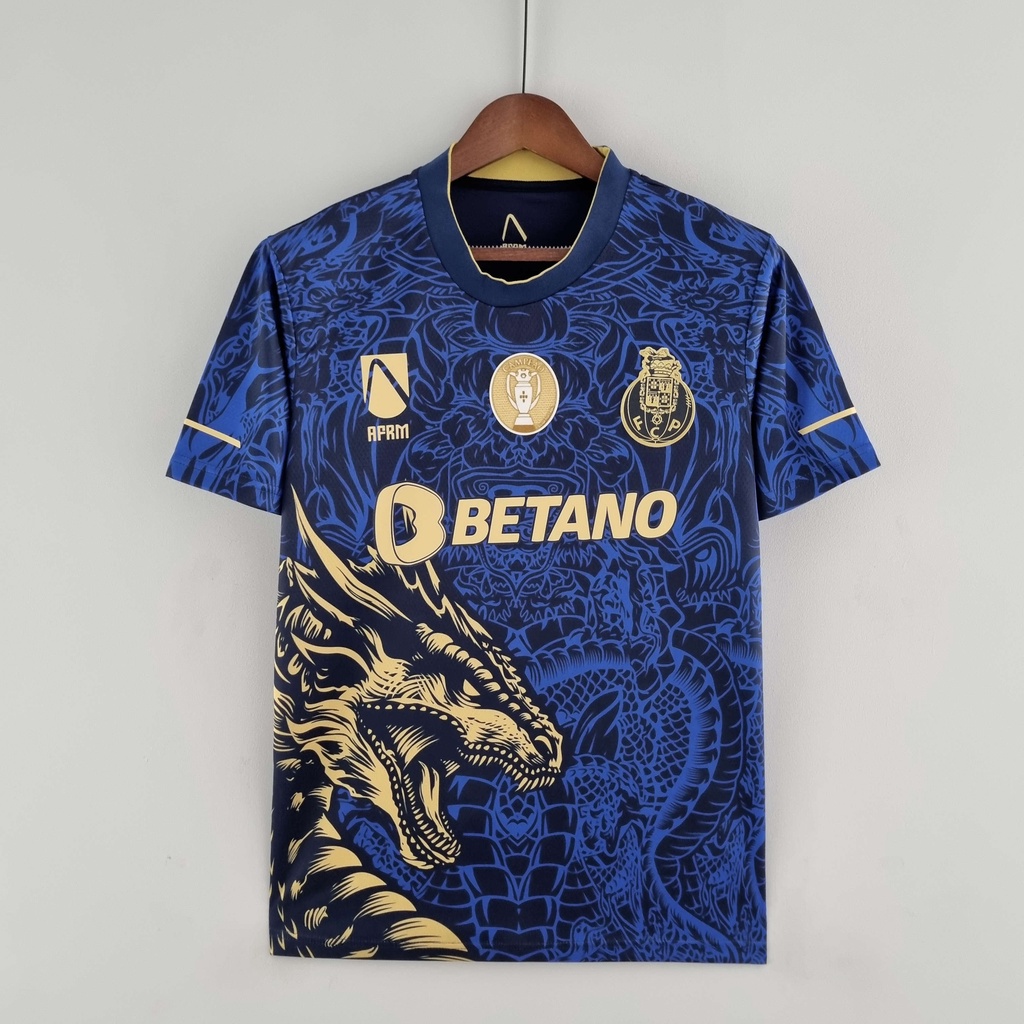 Camisa De Futebol 2022/23 Porto Edição Especial Azul YB3MThai Versão1 : 1