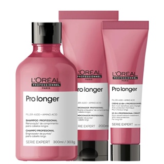 Kit Pro Longer Shampoo, Condicionador e Leave - L'Oréal em Oferta na Shopee
