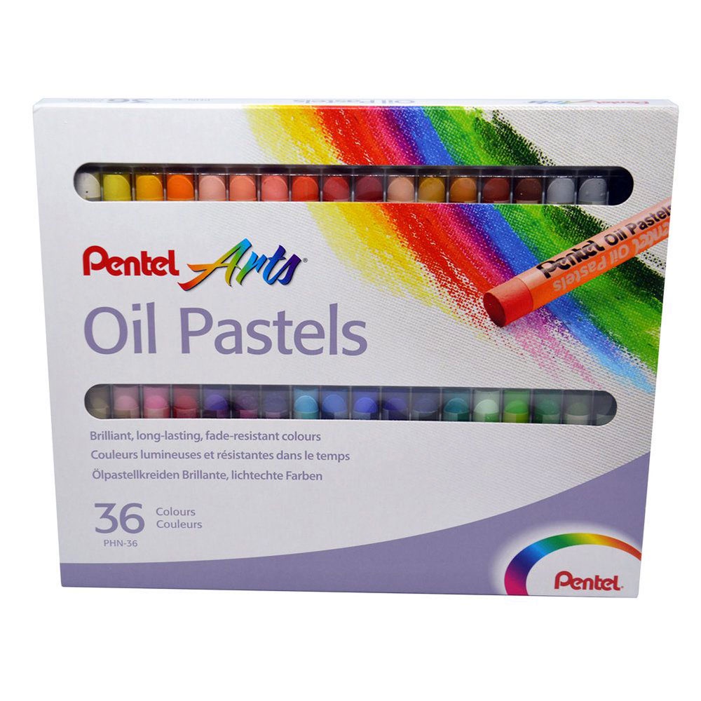 Giz Pastel Oleoso 36 Cores Pentel em Oferta na Shopee