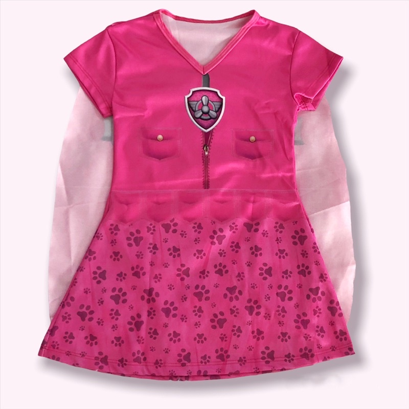 Fantasia Temática Vestido Skye  Infantil Feminina Princesa Barato Menina Promoção