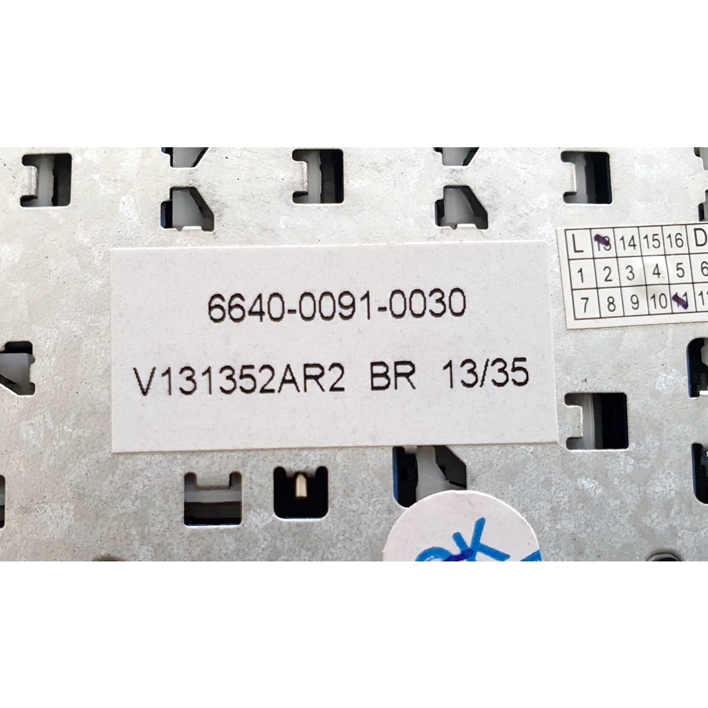 Teclado Ultrabook STI PN: V131352AR2 BR 13/35 6640-0091-0030