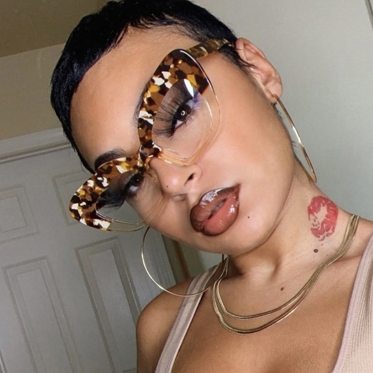 2022 Nova Moda Anti-Luz Azul Olho De Gato Feminino Vidro Retrô Óculos Moldura Senhoras em Oferta na Shopee