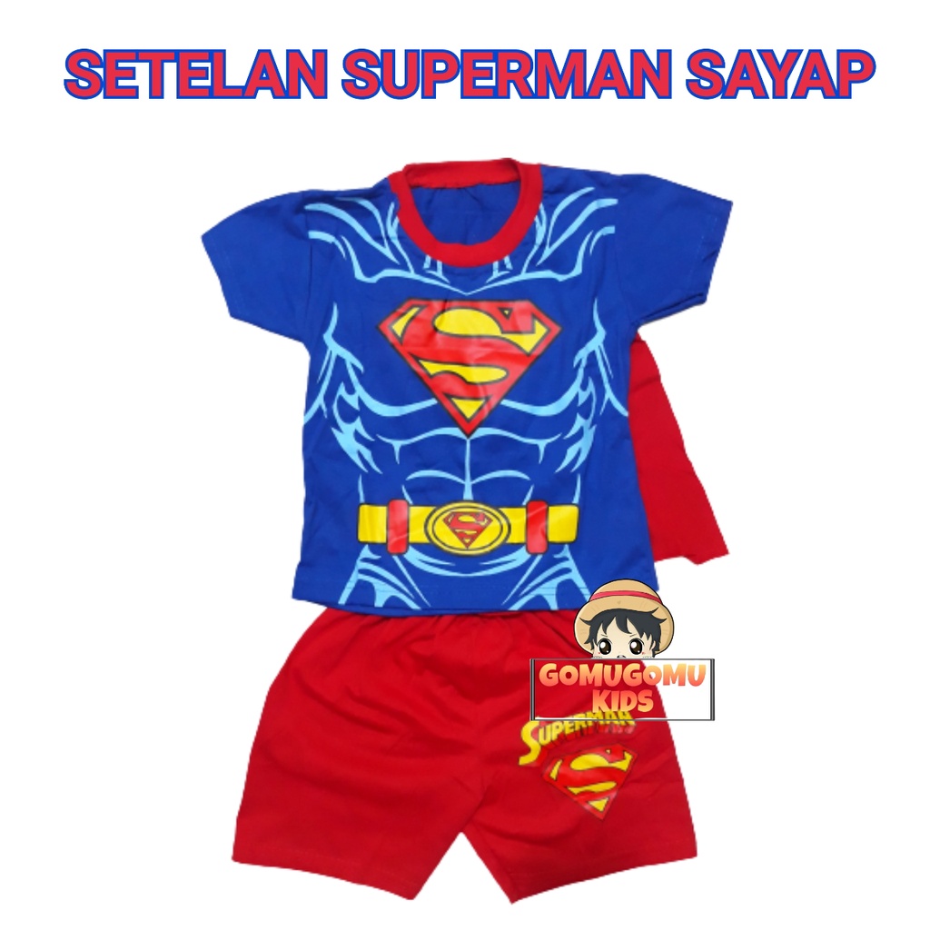 Terno De Super-Herói Superman Wings Roupas Infantis