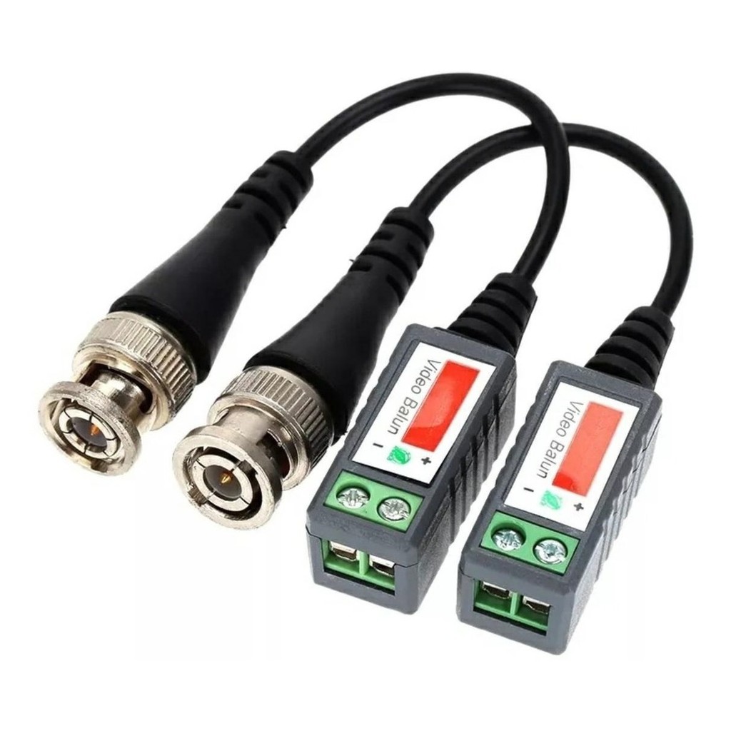 Conversor Video Balun Cftv Ahd Analogico Passivo Bnc 400m