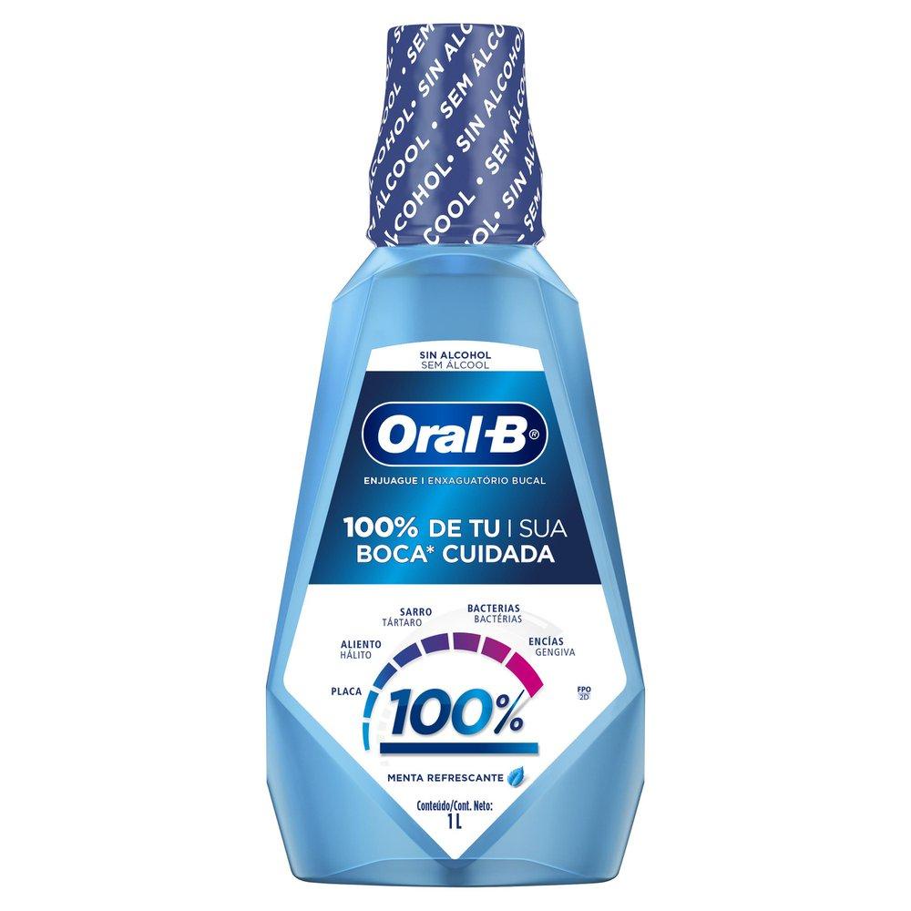 Enxaguante Bucal Oral-B 100% De Sua Boca Cuidada 1l em Oferta na Shopee