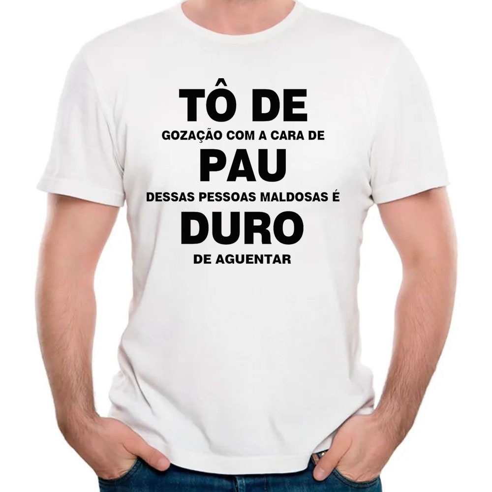 Camiseta Tô De Pau Duro Camisa Engraçada Carnaval Divertida Shopee Brasil