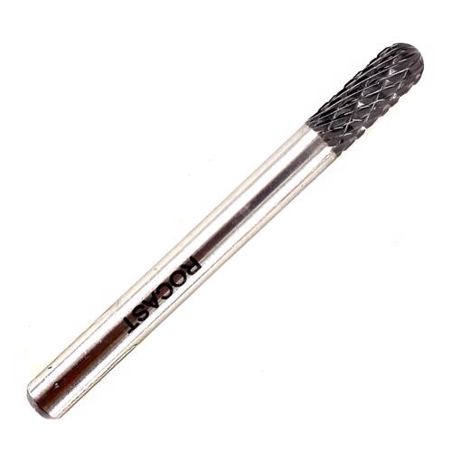 Lima Rotativa Cilíndrica com Raio em Metal Duro MD 6,00mm 45,0017 ROCAST em Oferta na Shopee