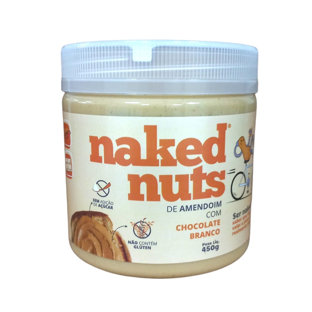 Naked Nuts De Amendoim Com Chocolate Branco G Shopee Brasil