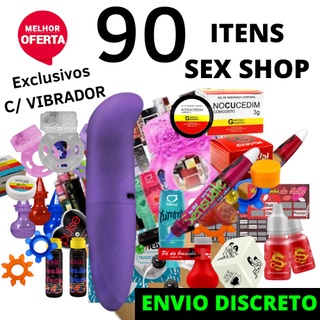 Kit 90 Produtos Sex Shop e Vibrador Ponto G