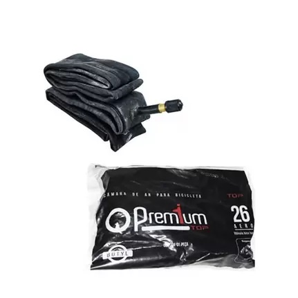 Camara de Ar Aro 26 Bico Longo Premium Top 1un. ( Indicado para RODA AERO )