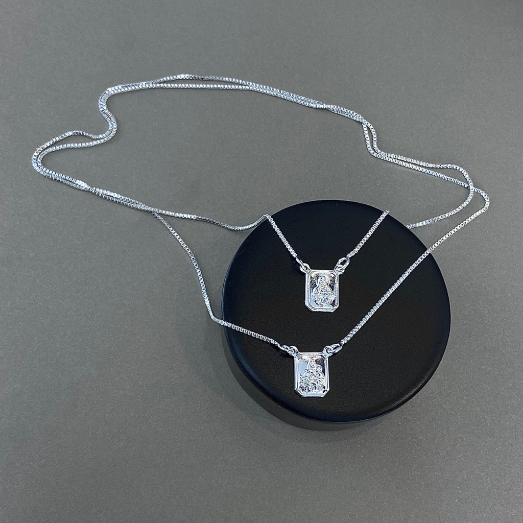 Cordao Escapulario Masculino Folheado Banhado a Ouro ou Prata Semijoia