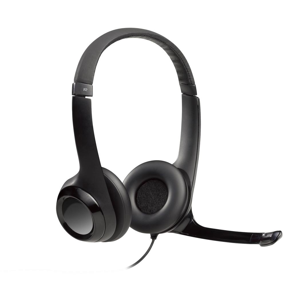 Fone Ouvido H390 Headset Usb Para Pc Com Microfone Logitech Original