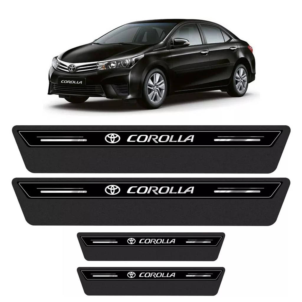 Soleira Platinum Corolla 2015 2016 2017 2018 Preto