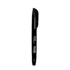 caneta pincel marcador permanente PRETO ponta redonda de 2.0mm plástico isopor vidro