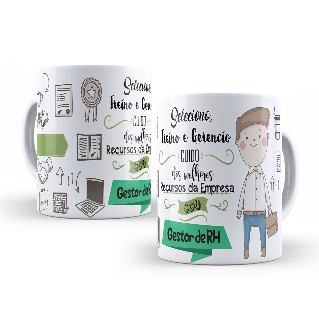 Caneca Gestor de Recursos Humanos Profissão Personalizada
