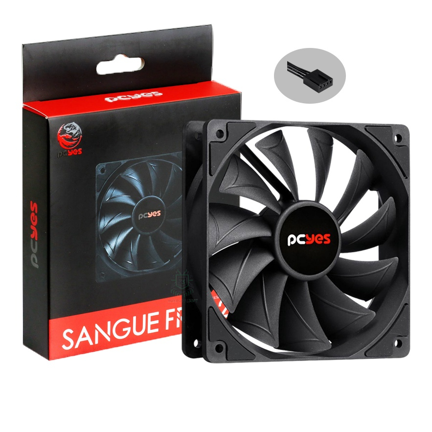 Cooler Fan Ventoinha Para PC Gamer Gabinete PCYES SANGUE FRIO 2 75CFM 4 Pinos PWM 1800RPM 120mm Alto desempenho