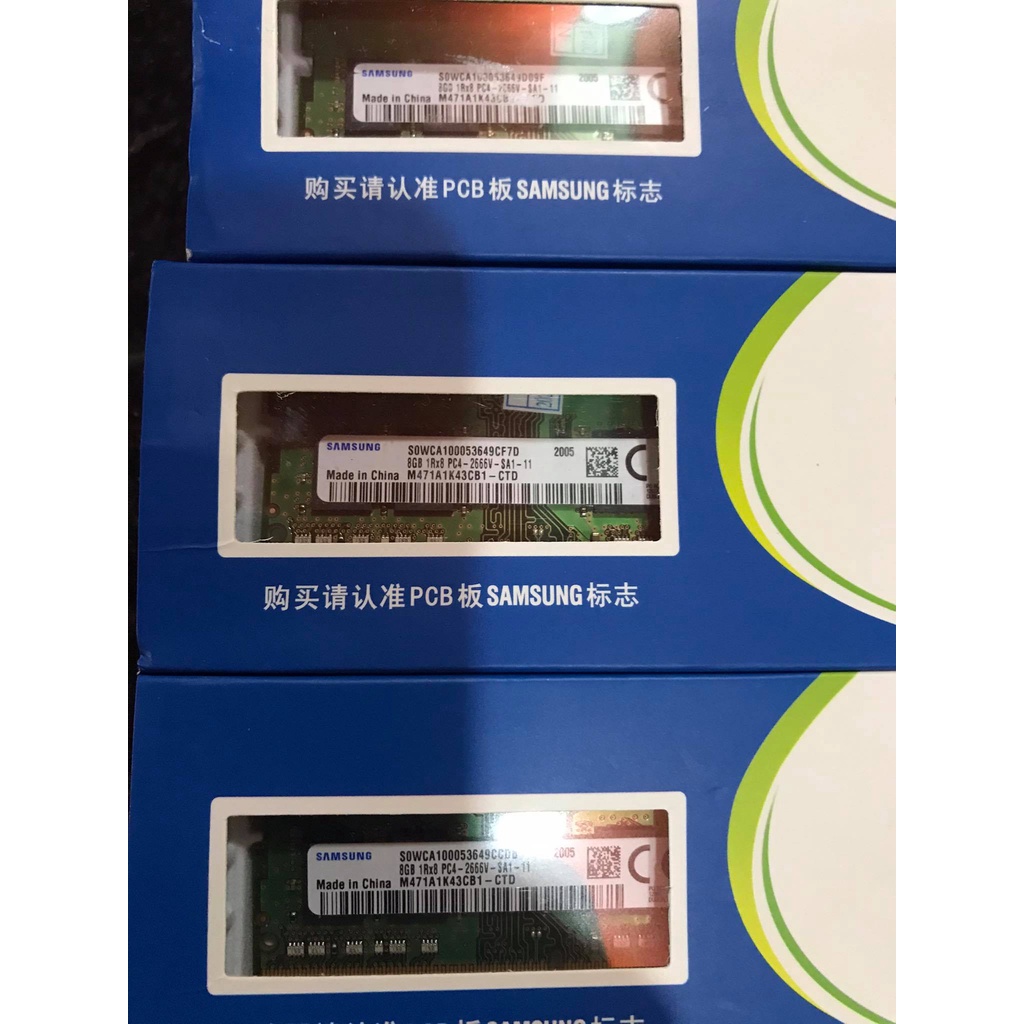 Memória RAM DDR4 SAMSUNG Color Verde 8GB 1x8GB 2666MHz M471a1k43db1-ctd