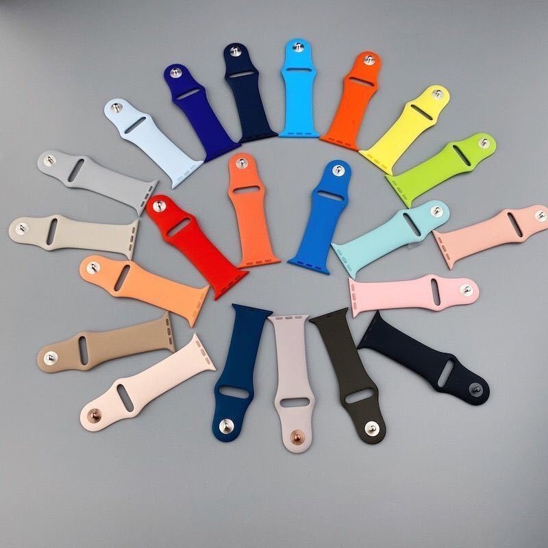 Pulseira de Silicone Apple Watch 38mm 40mm para Smartwatch T500 w26 iwo IWO 8 9 11 12 Lite Pró Borrachada Faixa De Relógio Pulseira Macia Rubber Belt Pulseira Smart watch Esporte 42mm 44mm Fit academia fitness corrida bike dança top