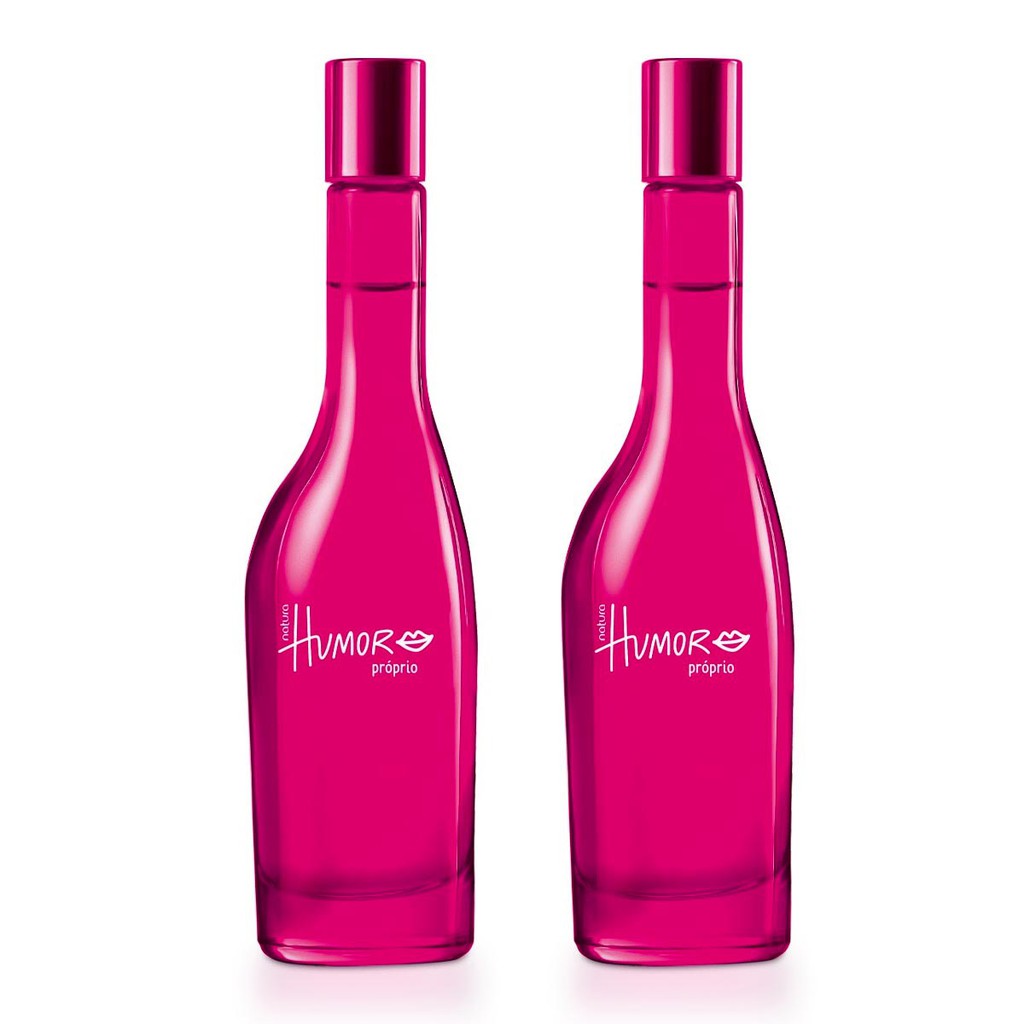 Kit Perfume Humor Próprio Rosa Desodorante Colônia Feminino Com 2 Unidades de 75 ml cada Natura Original