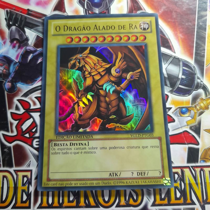 Dragão Alado De Rá - Ultra Raro Foil - Yellow Collor Card - Edição Limitada - Original - Yu-gi-oh / Yugioh