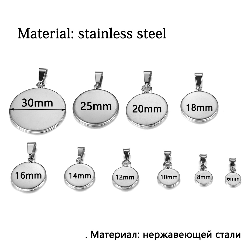 10 Pçs/Lote Moldura De Base De Aço Inoxidável 25mm Com Fechos Para Fazer Joias DIY