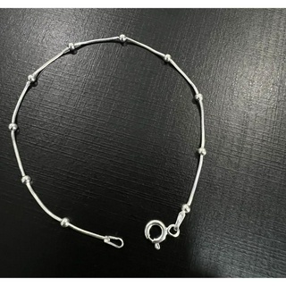 Pulseira Bolinha na Rabo de Rato PRATA LEGÍTIMA - 925