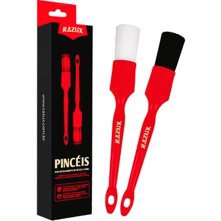 Kit Pincéis Detalhamento Automotivo Moto Razux em Oferta na Shopee