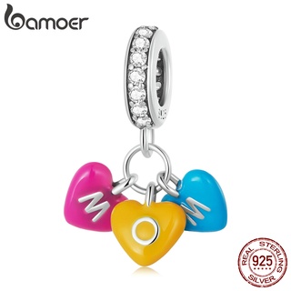 Bamoer Pingente De Prata 925 Com Doces Laço-Íris/Acessório SCC2200