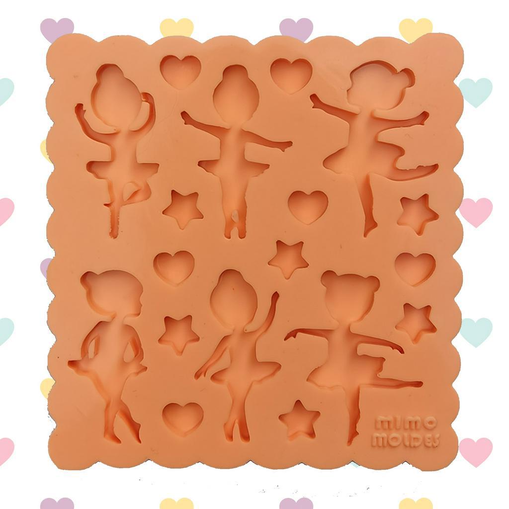 Molde de Chaveiro Pingentes Bailarinas Pequenas (4cm) 6 modelos de mini bailarinas em Oferta na Shopee